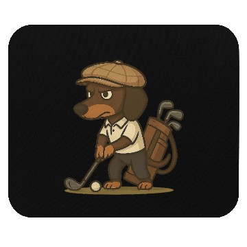 Discover Funny Golfer Gift – Dachshund on the Mouse Pads