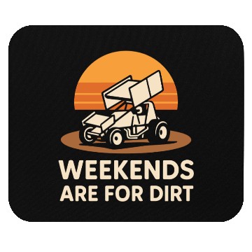 Discover Sprint Car Racing Dirt Track Speed Oval Race Mouse Pads
