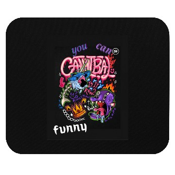 Discover Crazy Cartoon Horror Vibes Mouse Pads