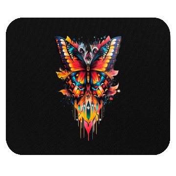 Discover Fire Drip Butterfly – Psychedelic Tattoo Mouse Pads