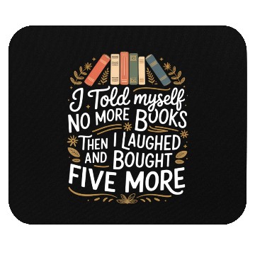 Discover Book Lover For Bookworms And Librarian Mouse Pads