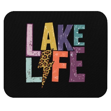 Discover Lake Life bolt Mouse Pads