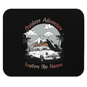 Discover Camping Outdoor Adventure Explore The Nature Mouse Pads