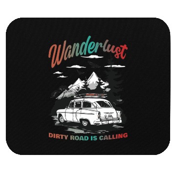 Discover Camping Wanderlust Dirty Road Is Calling Mouse Pads