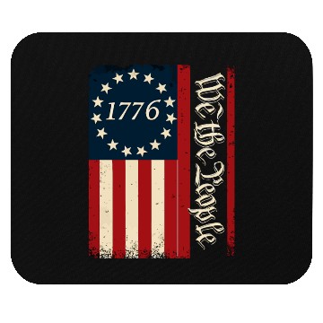 Discover Distressed 1776 Betsy Ross Flag We The People Mouse Pads