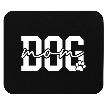 Discover Dog Mom Bold Paw Print Design Mouse Pads