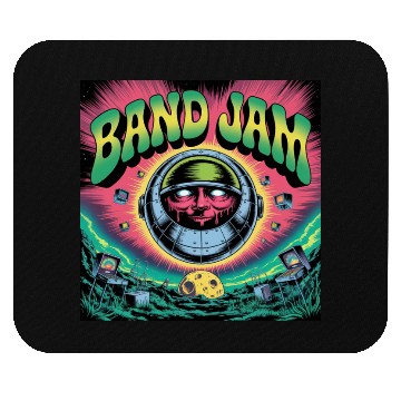 Discover Psychedelic Band Jam Poster with Mechanical Mouse Pads