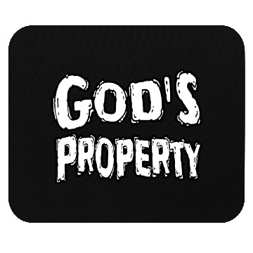 Discover God's Property Religious Faith Typography Design Mouse Pads