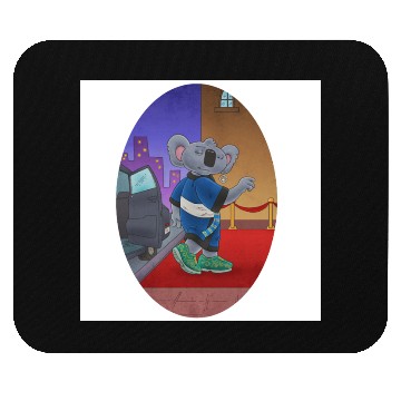 Discover Koala on the red carpet Mouse Pads