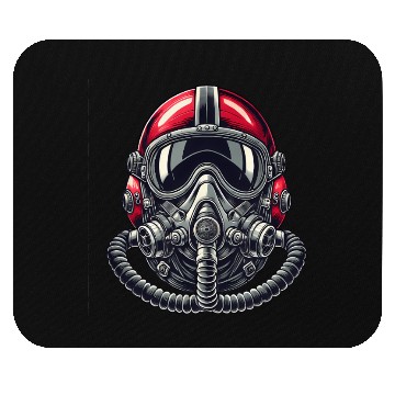 Discover Pilots Helmet Design Mouse Pads