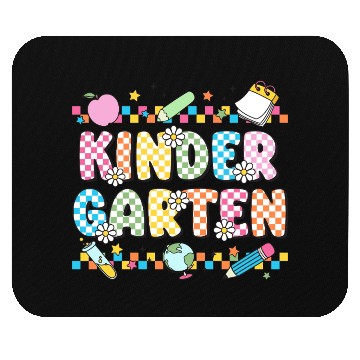 Discover Kindergarten Checkerboard Teacher Mouse Pads