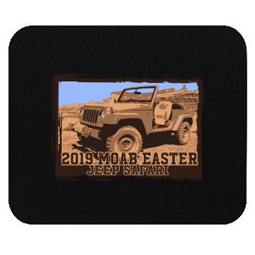 Discover Vintage Jeep Safari Mouse Pads