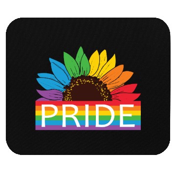 Discover Pride Sunflower Gay Mouse Pads