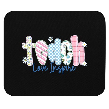 Discover Preppy Teacher Teach Love Inspire Mouse Pads