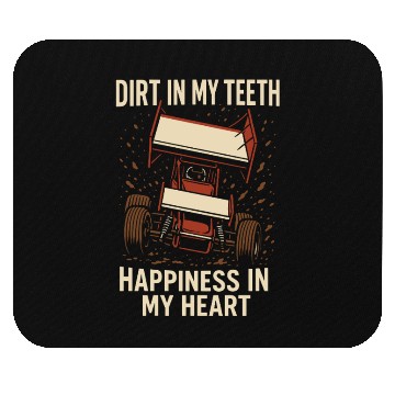 Discover Sprint Car Racing Dirt Track Speed Oval Race Mouse Pads