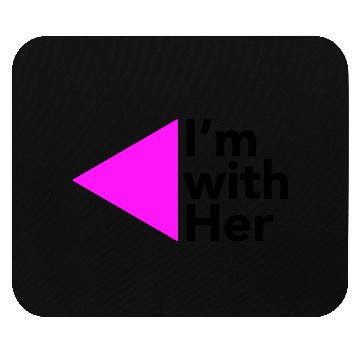 Discover I'm with Her (Left triangle) Mouse Pads