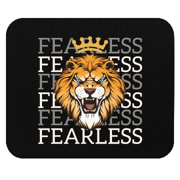 Discover Fearless King Mouse Pads