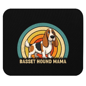 Discover Basset Hound Mama Dog Design Mouse Pads