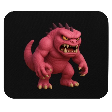 Discover Red Power Monster Mouse Pads
