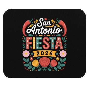 Discover San Antonio 2026 Fiesta Cinco De Mayo Texas Mouse Pads
