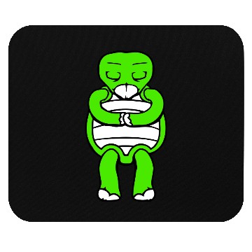 Discover Turtle prays meditates bows greeting hands relax Mouse Pads