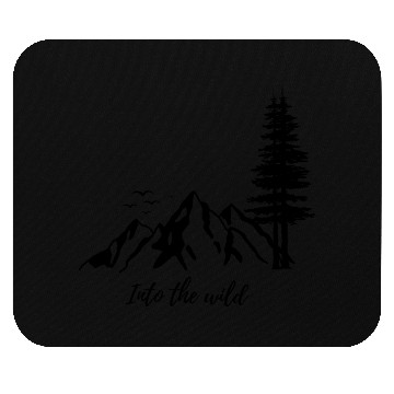 Discover blck to the wild Mouse Pads