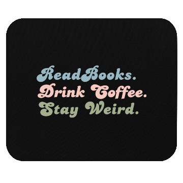 Discover Funny Coffee Lover Gift Funny Book Lover Gift Mouse Pads