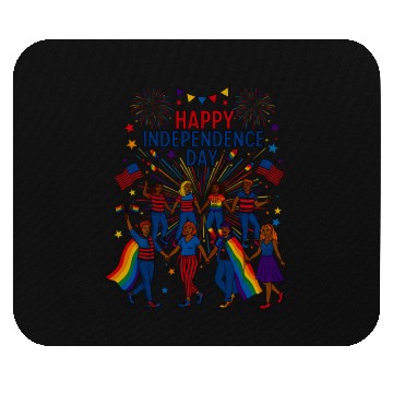 Discover lgbt happy independence day Mouse Pads