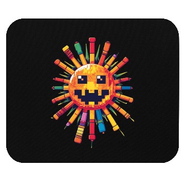 Discover Pixel Sun Joystick Mouse Pads