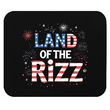 Discover Land of the Rizz funny Patriotic day 4th Of July Mouse Pads