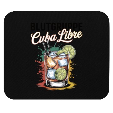 Discover Blutgruppe Cuba Libre Cocktail Bartender Mouse Pads