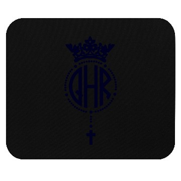 Discover Queen of the Holy Rosary Church Logo Mouse Pads