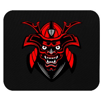 Discover Menpō Mask – Red Black Samurai Look Mouse Pads