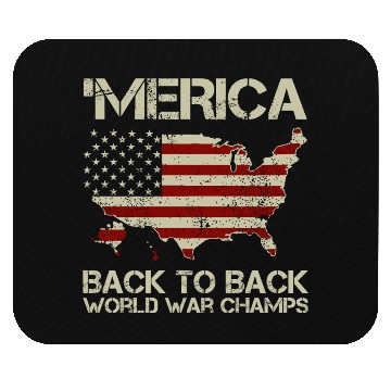 Discover Merica Back to Back Champs Mouse Pads