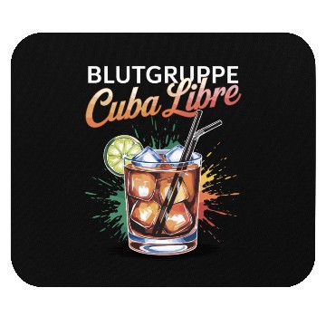 Discover Blutgruppe Cuba Libre Cocktail Bartender Mouse Pads