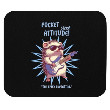 Discover Pocket Sized Attitude Hedgehog Mouse Pads