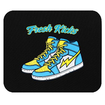 Discover Fresh Kicks Lightning Bolt Sneakers Retro 80s Mouse Pads