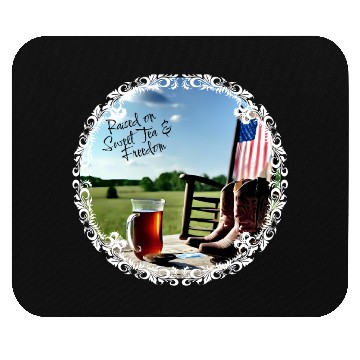 Discover Raised On Sweet Tea & Freedom Mouse Pads