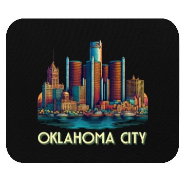 Discover Oklahoma City Oklahoma USA Mouse Pads