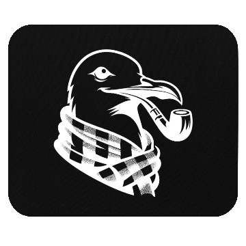 Discover Nordic Seagull Art With Sailor Flair Mouse Pads