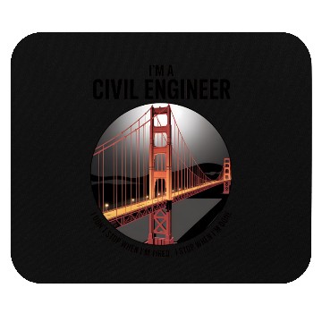 Discover Funny Civil Engineer Fun Civilengineer Mouse Pads