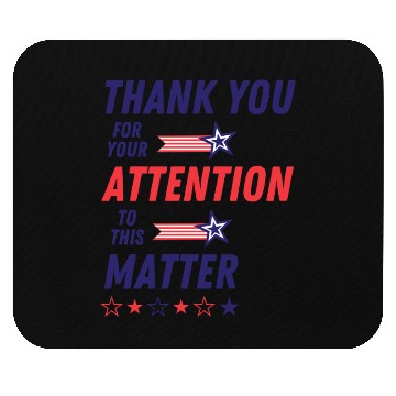 Discover Patriotic Thank You Message Design Mouse Pads