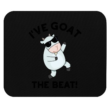 Discover I've Goat The Beat Funny Animal Pun Mouse Pads