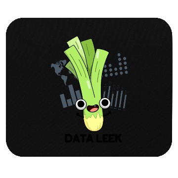 Discover Data Leek Funny Computer Veggie Pun Mouse Pads