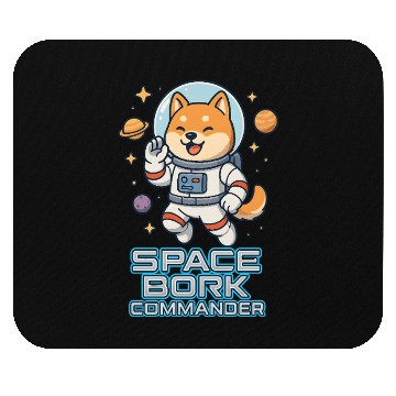 Discover Space Bork Commander Cute Shiba Inu Astronaut F Mouse Pads