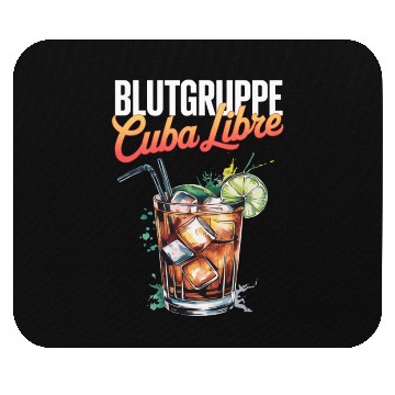 Discover Blutgruppe Cuba Libre Cocktail Bartender Mouse Pads