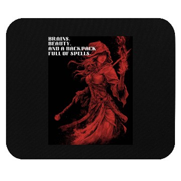Discover Female Wizard Mouse Pads