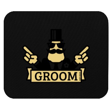 Discover Pointing Groom (Stag Night / Bachelor Party / 2C) Mouse Pads
