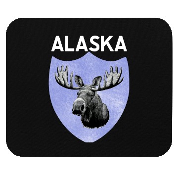 Discover moose alaska nature lover Mouse Pads