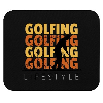 Discover Golfing Lifestyle Golf Enthusiast Mouse Pads